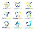 Dental Dentist Logo Set
