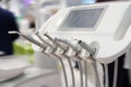 Dental drilling machine close up