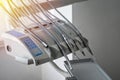 Dental drills in dentists office, dental care Royalty Free Stock Photo