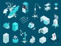 Dental Equipment Isometric Set