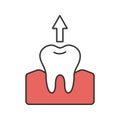 Dental extraction color icon Royalty Free Stock Photo