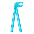 Dental extraction forceps icon, cartoon style Royalty Free Stock Photo