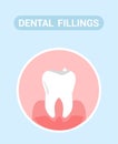 Dental Fillings, Medical Aid Web Banner Concept