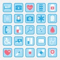 Dental flat vector icons