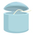 Dental floss box icon cartoon vector. Magical creature