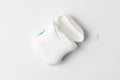 Dental floss on white background. object picture for graphic designer