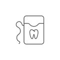 Dental Floss Line Icon Royalty Free Stock Photo