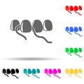 dental floss multi color style icon. Simple glyph, flat vector of dental icons for ui and ux, website or mobile application Royalty Free Stock Photo