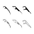 Dental Flossing Tool Icon Royalty Free Stock Photo