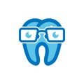 Dental Geek Logo Icon Design Royalty Free Stock Photo