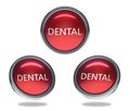 Dental glass button