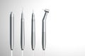 Dental handpieces instrument 3D virtual design set, illustration