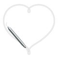 Dental handpieces instrument and heart shape frame made from cab