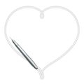 Dental handpieces instrument and heart shape frame made from cab