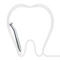 Dental handpieces instrument and tooth shape frame made from cab