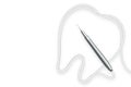 Dental handpieces instrument and tooth shape frame made from cable, illustration 3D virtual