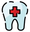 Dental help, icon Royalty Free Stock Photo