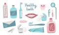 Dental hygiene, healthy teeth