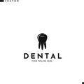 Dental hygiene logo. Abstract tooth