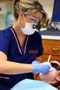 Dental Hygienist At Work Royalty Free Stock Photo