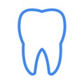 Dental vector color line   icon Royalty Free Stock Photo