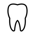 Dental vector thin line icon Royalty Free Stock Photo