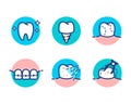 Dental-icons copy Royalty Free Stock Photo