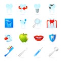 Dental Icons Set Royalty Free Stock Photo