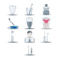 dental icons. Vector illustration decorative design