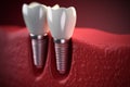 Dental implant anatomical. Generate Ai