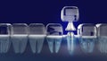 Dental implant 3d rendering image for medical content Royalty Free Stock Photo