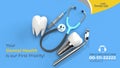 Dental Implants Surgery Concept Horizontal Banner Template Royalty Free Stock Photo
