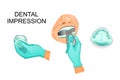 Dental impression, dentistry