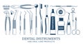 Dental instrument icons