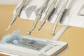 Dental instruments closeup. Hospital, dentist, treatment, dentistry