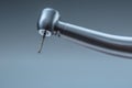 Dental instruments. Denta high speedl turbine. Dental diamond cylinder bur with hand-piece Royalty Free Stock Photo