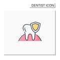 Dental insurance color icon