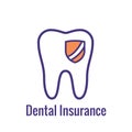 Dental Insurance Outline Icons with tooth image