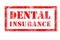 Dental Insurance rubber stamp