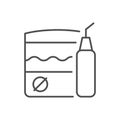 Dental irrigator line outline icon