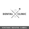 Dental label template Royalty Free Stock Photo