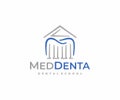 Dental learning logo design. College of dentistry vector design