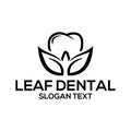 Dental logo design concept vector