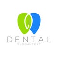 Dental logo design concept vector