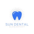 Dental logo design concept vector