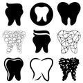 Dental Logo Design. Creative Dentist Logo. Dental Clinic Creative Company Vector Logo. Dental logo and symbol template vector icon Royalty Free Stock Photo