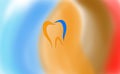 Dental logo with background Royalty Free Stock Photo