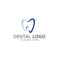 Dental logo, logo for dental health, and logo for dental care. Using a template illustration vector design concept Royalty Free Stock Photo