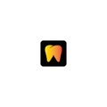 Dental logo vector icon Royalty Free Stock Photo