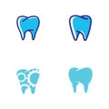 Dental logo Template vector Royalty Free Stock Photo